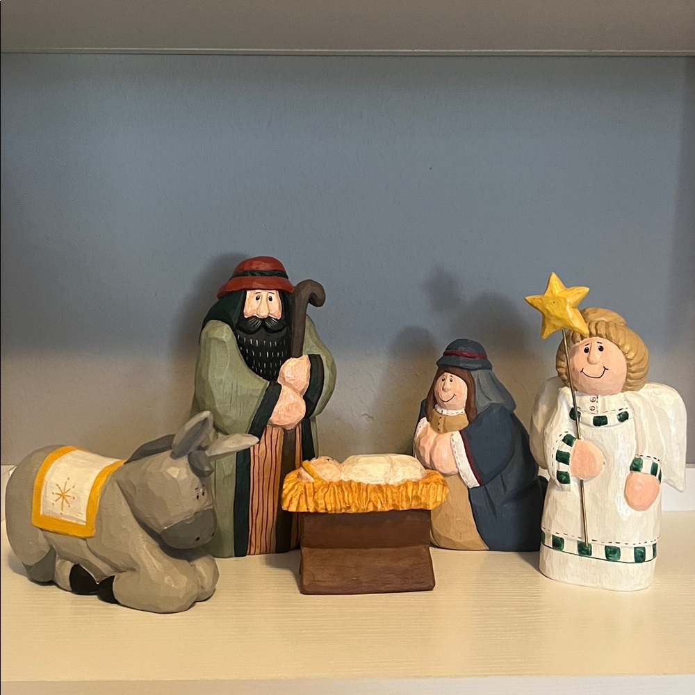 Eddie Walker - Midwest of Cannon Falls Mary, Joseph, Angel,Donkey and Baby Jesus